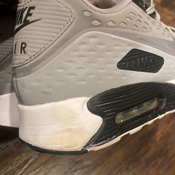 NIKE AIR MAX 90 ULTRA BR SHOES - DUST GREY size 13 in GUC 2014 grey black white